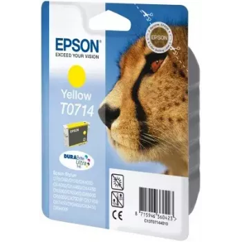 Epson Cheetah Singlepack Geltona T0714 DURABrite Ultra rašalas