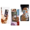 Stovimojo laikiklio silikoninis dėklas „Samsung Galaxy S24 Ultra“ – šviesiai mėlynas, tinka 6,8 colio