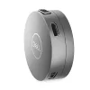 DELL Pro 7 viename USB-C kelioninis šakotuvas - DA310, laidinis, USB 3.2 Gen 2 (3.1 Gen 2) Type-C, 10,100,1000 Mbit/s, sidabrinis, 3840 x 2160 pikselių, 1920 x 1080 pikselių