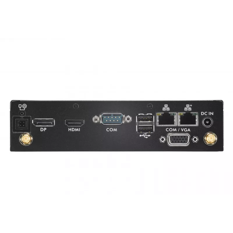 Shuttle XPC plonas Barebone DS50U, Intel Celeron 7305, 2x LAN (1x 2.5Gbit ,1x 1Gbit), 1xCOM,1xHDMI,1xDP, 1x VGA, be ventiliatoriaus, nuolatinis veikimas 24/7