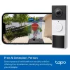 TP-Link Tapo Video Durų Skambučio Kamera 1 × D210, 1 × D100C, H.264, 3 MP, 2304 x 1296 pikseliai, 1296p, CMOS, 25,4 / 3 mm (1 / 3 colio)