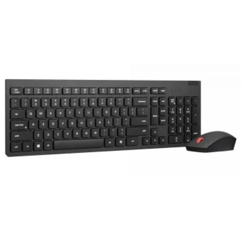 Belaidė klaviatūra ir pelė Lenovo 4X31N50746 QWERTY JAV anglų kalba juoda