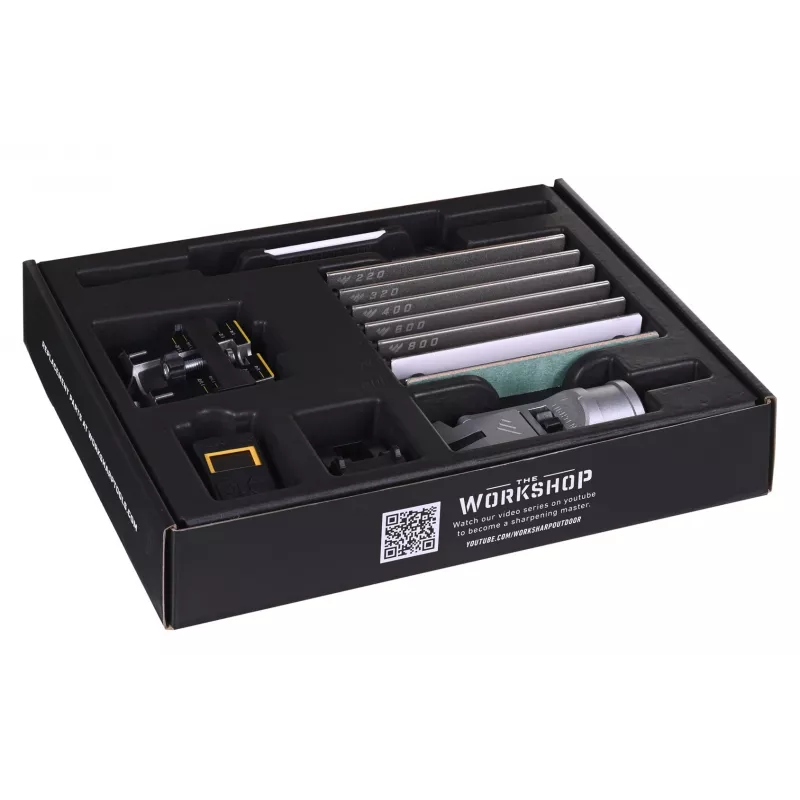 Peilių galąstuvas Work Sharp Professional Precision Adjust 09DX068 — pratraukiamas, reguliuojamas kampas, juodas, nailono korpusas