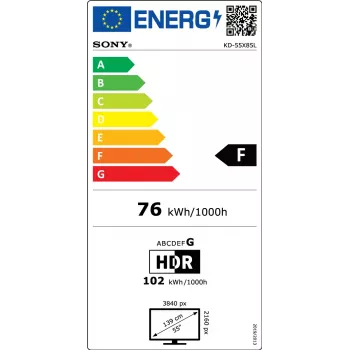 Sony TV KD55X85L 55 colių LCD 4K UHD