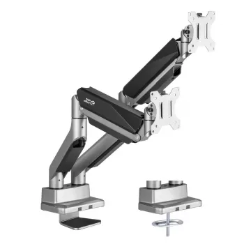 Universalus Ergo Office dvigubas monitoriaus stalinis laikiklis, dujinė spyruoklė 17-35 15kg, VESA 75x75 / 100x100, ER-446