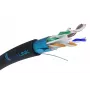 Tinklo kabelis Extralink vytos poros CAT6 FTP lauko 305m juodas