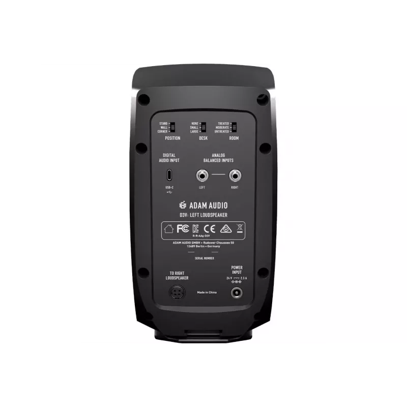 Adam Audio D3V Juoda - studijinių monitorių pora