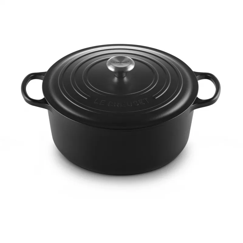 Le Creuset Signature apvalus puodas 8,1 l juodas 30 cm