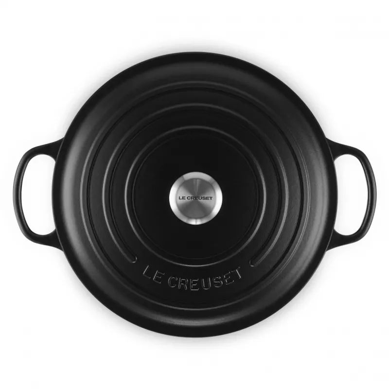 Le Creuset Signature apvalus puodas 8,1 l juodas 30 cm