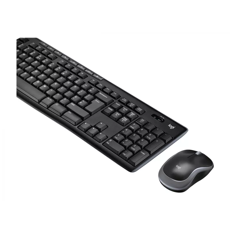 Logitech MK270 - Standartinė - Belaidė - Radijo dažnio belaidė - Juoda - Su pele