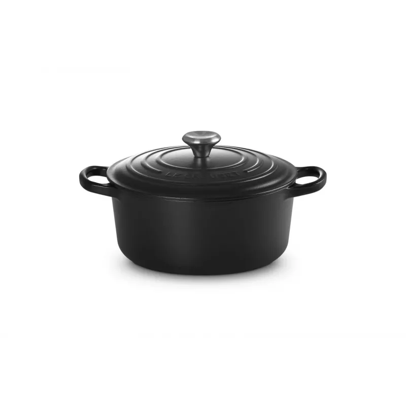 Le Creuset Signature 3,3 L apvalus juodas