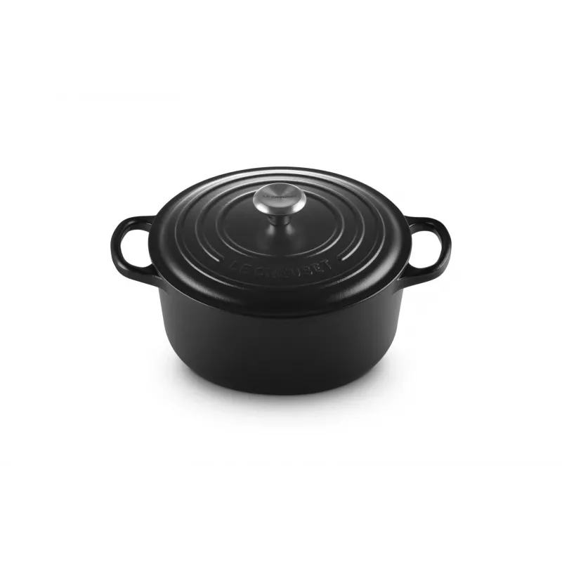 Le Creuset Signature 3,3 L apvalus juodas
