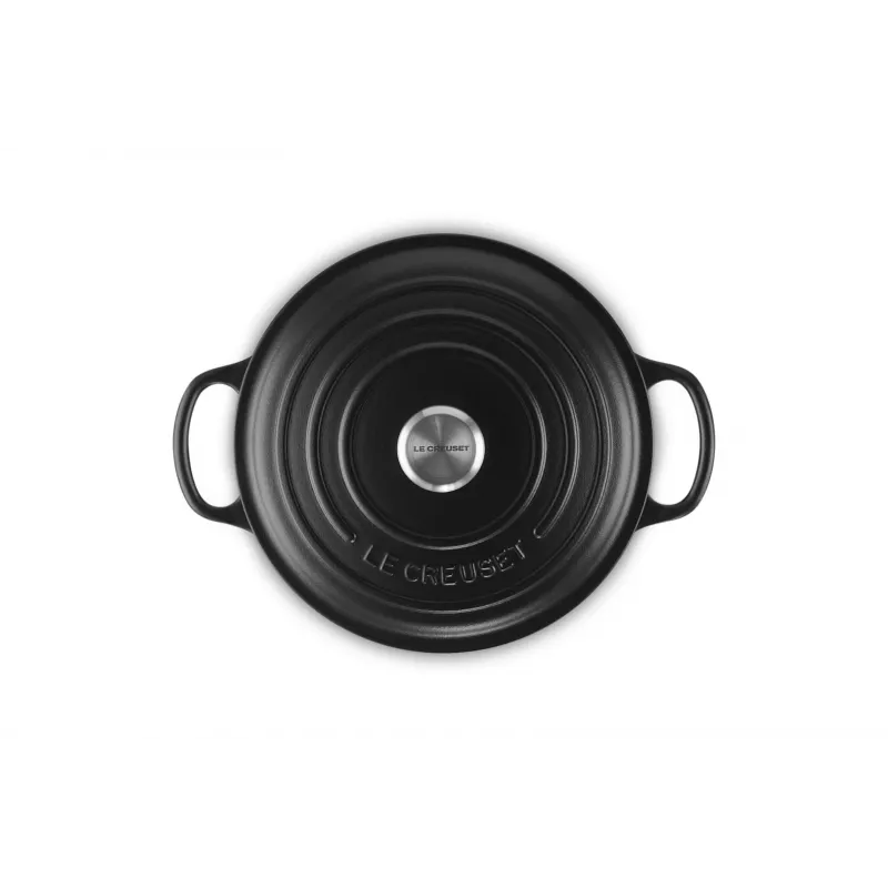 Le Creuset Signature 3,3 L apvalus juodas