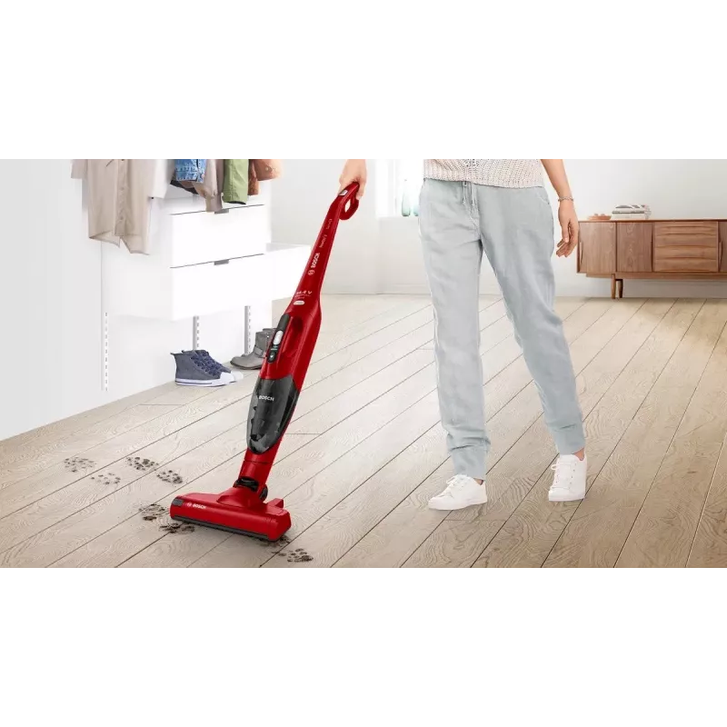 Bosch Series 2 BBHF214R 2-in-1 belaidis dulkių siurblys raudonas
