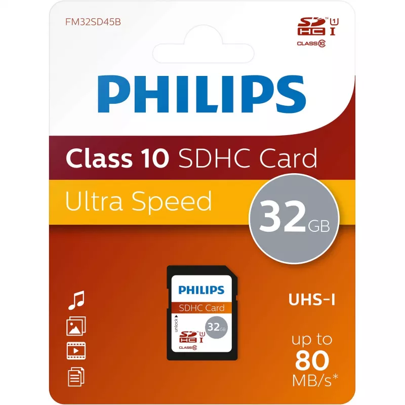 „Flash Memory Philips 32GB UHS-I FM32SD45B/10“
