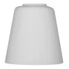 Abažūras ActiveJet EMILY stiklinis, baltas — skersmuo 12 cm, kaklelis 40 mm, aukštis 120 mm