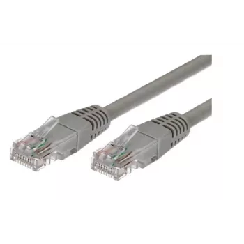 komutacinis kabelis cat.5e RJ45 UTP 1m. pilkas - pakuotėje 10 vnt.