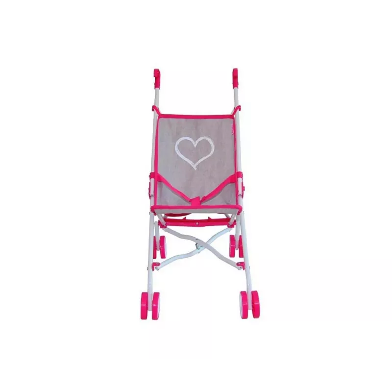 Stroller milly mally Julia Prestige Pink — lengvas kompaktiškas lėlių vežimėlis, modelis 2722