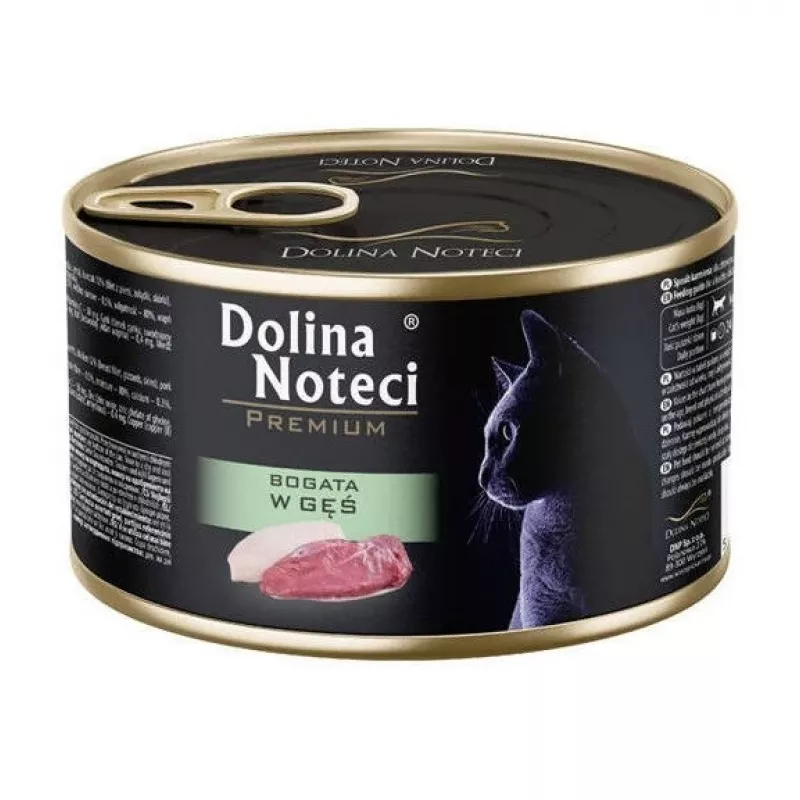 DOLINA NOTECI Premium Rich in goose - šlapias kačių maistas - 185g