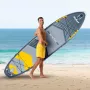 Pripučiama SUP lenta Rebel ACTIVE 350x81x15 cm rinkinys - modelis RBA-4500, universali turistine irklentė