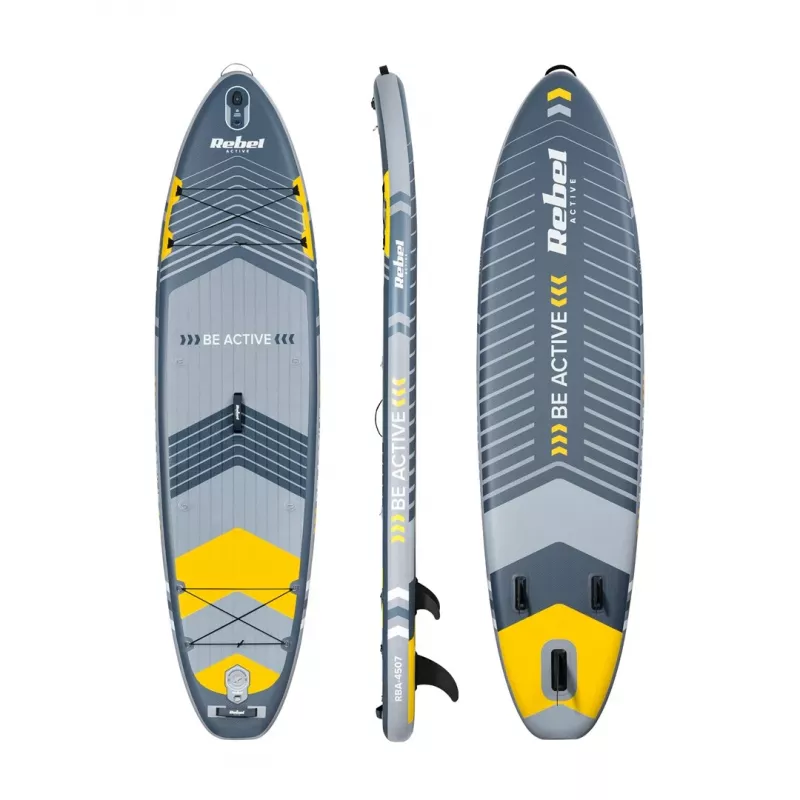Pripučiama SUP lenta Rebel ACTIVE 350x81x15 cm rinkinys - modelis RBA-4500, universali turistine irklentė