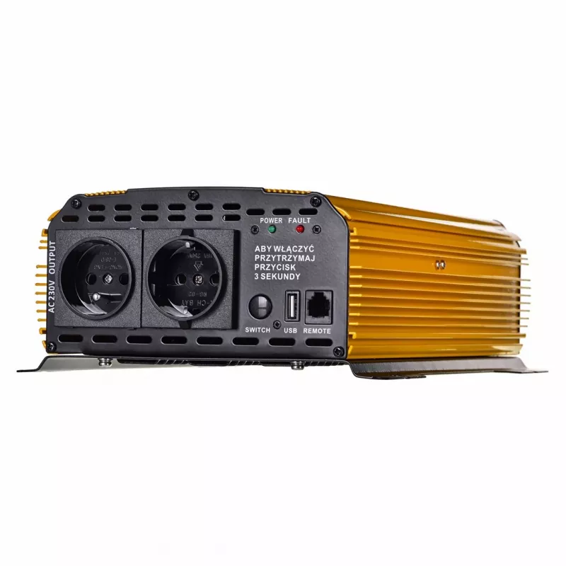Nuolatinės srovės į kintamąją keitiklis Volt Sinus 4000 Plus 4000W 12V — gryna sinusinė banga, 4000 W nepertraukiama galia, 12 V nuolatinės srovės įvestis