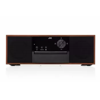 Mini bokštelio muzikinė sistema JVC RD-E761, 2x8W RMS, Bluetooth 4.2, USB, CD, FM, medinis korpusas, juoda