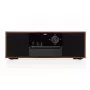 Mini bokštelio muzikinė sistema JVC RD-E761, 2x8W RMS, Bluetooth 4.2, USB, CD, FM, medinis korpusas, juoda