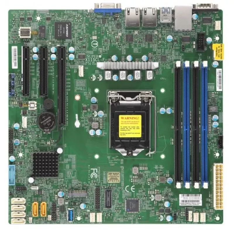 Supermicro - Motininė plokštė X11SCL-F - micro ATX - LGA1151 lizdas C242 mikroschemų rinkinys USB 3.1 Gen 1 2 x Gigabit LAN integruota grafika