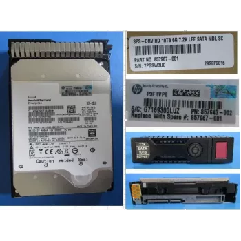 HPE - Standusis diskas - 10 TB - 3,5 LFF (8,9 cm LFF) - SATA 6Gb/s - 7200 aps./min.