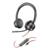 Poly Juodawire 8225 stereofoninis ausinių komplektas - ant ausies - USB-C, laidinis (214407-01)