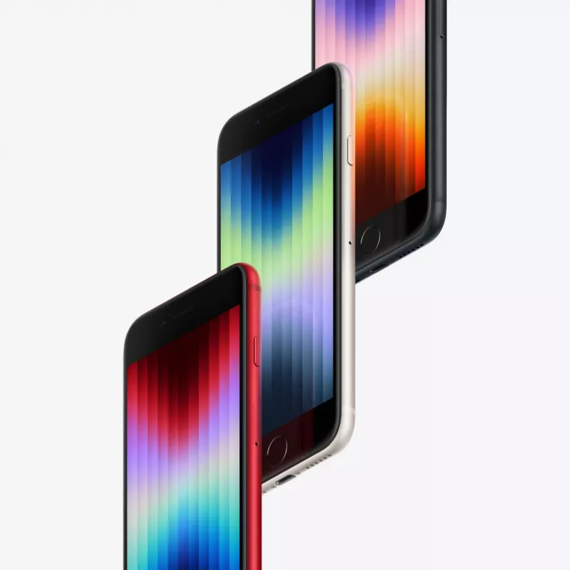 iPhone SE (2022), 11,94 cm (4,7 colio), 64 GB, 5G, juoda