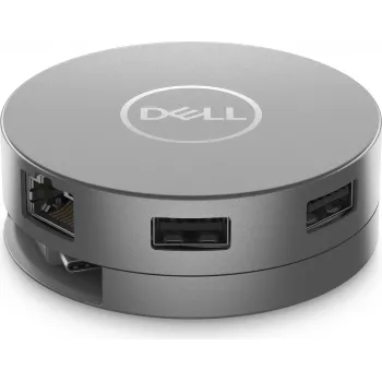 DELL 6-in-1-USB-C-Multiport-Adapter - DA305 - Wired - USB 3.2 Gen 2 (3.1 Gen 2) Type-C - 10,100,1000 Mbit/s - Sidabrinė - 3840 x 2160 Pixel - Dell (5H1R0)