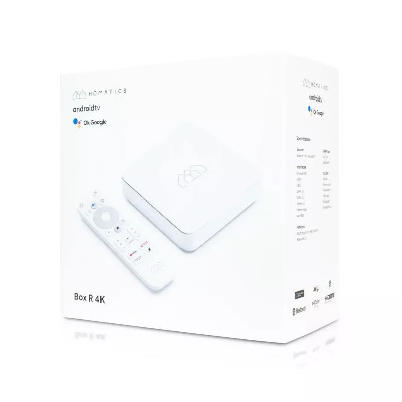 Medijos transliacijos Android TV priedėlis AB-COM Homatics Box R 4K HDR