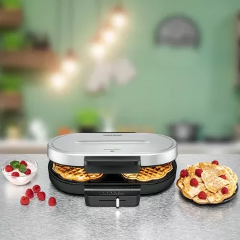 Rommelsbacher WA 1250 vaflinė 2 vafliai (-ių) 1250 W sidabrinė