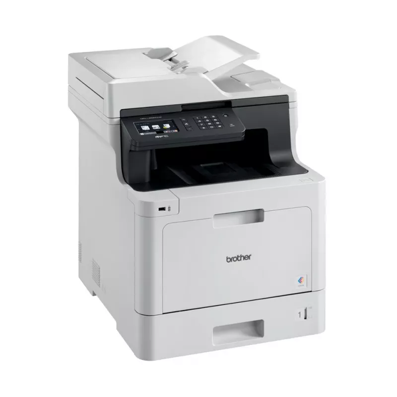 Daugiafunkcis lazerinis spausdintuvas Brother MFC-L8690CDW — A4 spalvotas, 2400×600 dpi, 31 ppm, dvipusis, Wi‑Fi