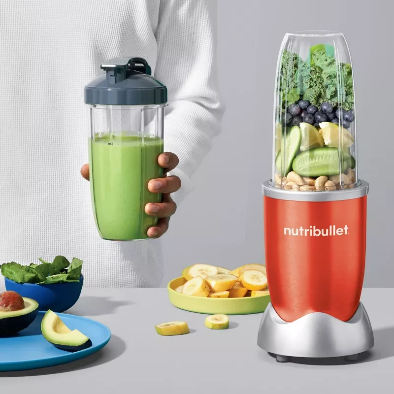 NutriBullet NB907R 0,9 L virimo blenderis 900 W raudona, sidabrinė