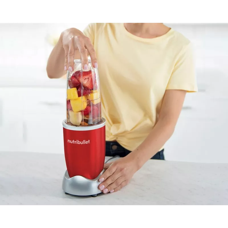 NutriBullet NB907R 0,9 L virimo blenderis 900 W raudona, sidabrinė