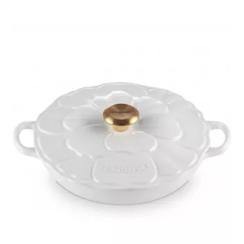 Le Creuset gourmet professional puodas gėlė 26 cm balta