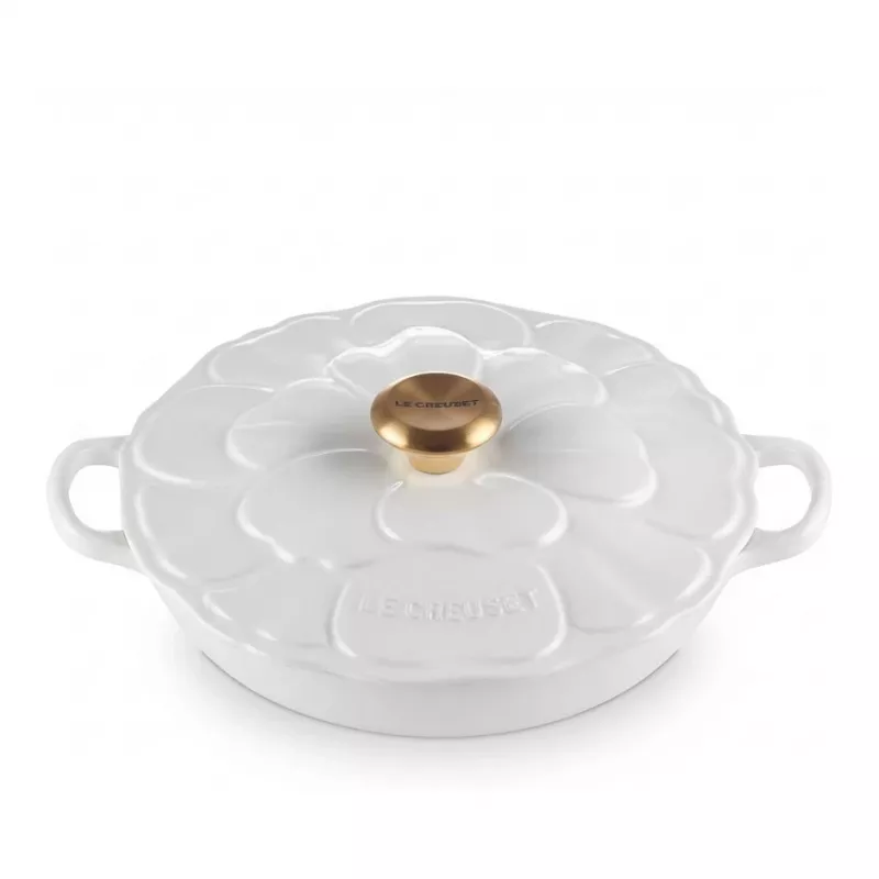 Le Creuset gourmet professional puodas gėlė 26 cm balta