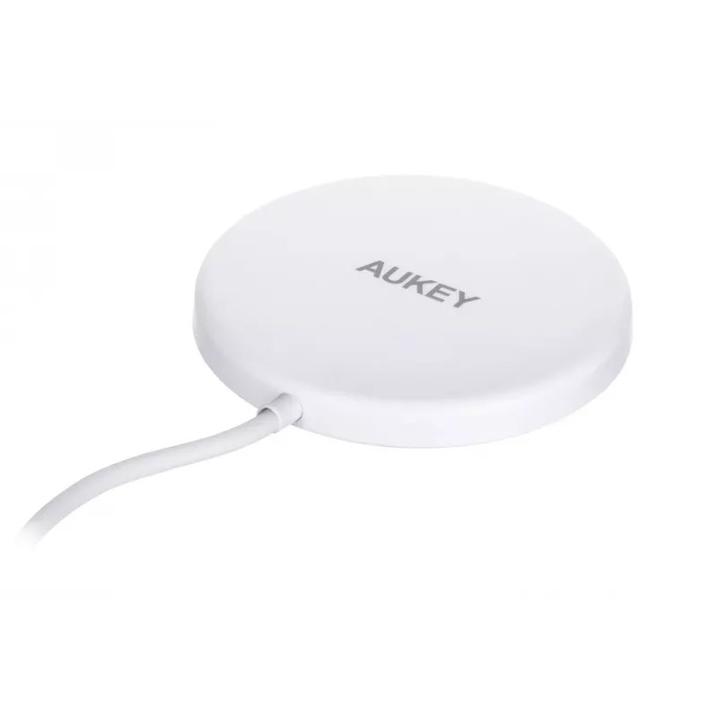 AUEKY Aircore Magnetic LC-A1 Belaidis magnetinis įkroviklis QI USB-C 15W Balta
