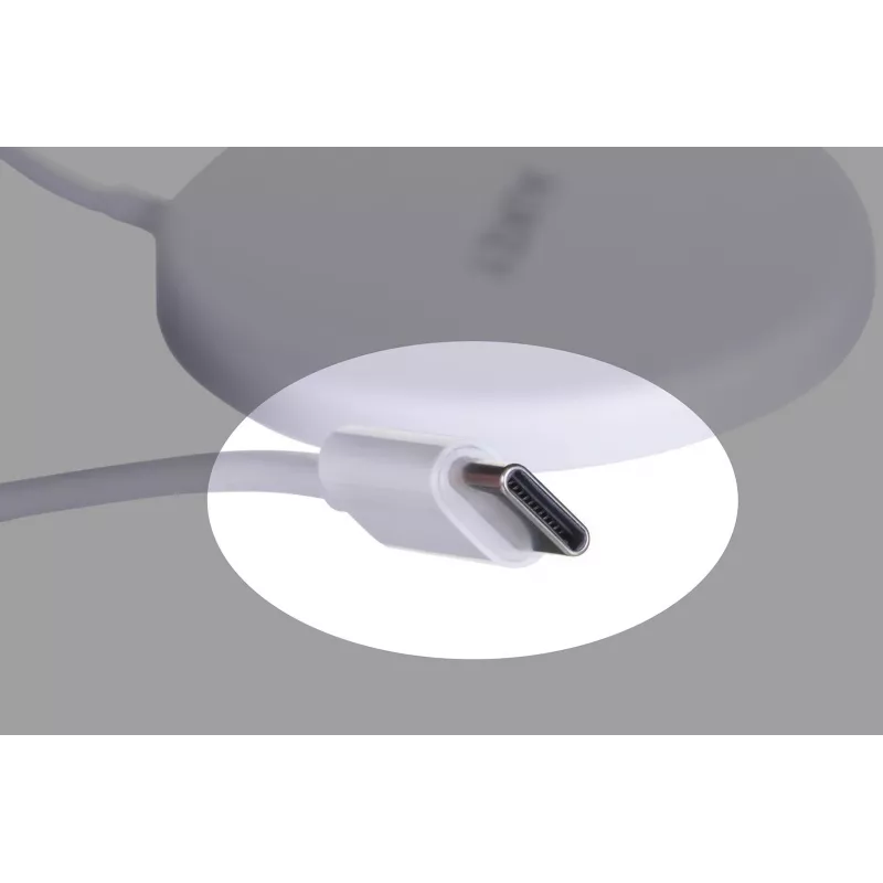 AUEKY Aircore Magnetic LC-A1 Belaidis magnetinis įkroviklis QI USB-C 15W Balta