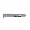 EXSYS 2 prievadų USB 3.2 Gen 1 PCIe kortelė 3A Renesas