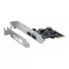 EXSYS 2 prievadų USB 3.2 Gen 1 PCIe kortelė 3A Renesas