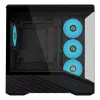 Mini bokšto PC korpusas Lian Li Vector V100R MINI — Mini-ITX/Micro-ATX, grūdintas stiklas, 3x120 mm šoniniai + 1x120 mm galinis ventiliatoriai, 2x 2,5 colio + 1x 3,5 colio nišos, juodas