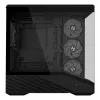 Mini bokšto PC korpusas Lian Li Vector V100R MINI — Mini-ITX/Micro-ATX, grūdintas stiklas, 3x120 mm šoniniai + 1x120 mm galinis ventiliatoriai, 2x 2,5 colio + 1x 3,5 colio nišos, juodas