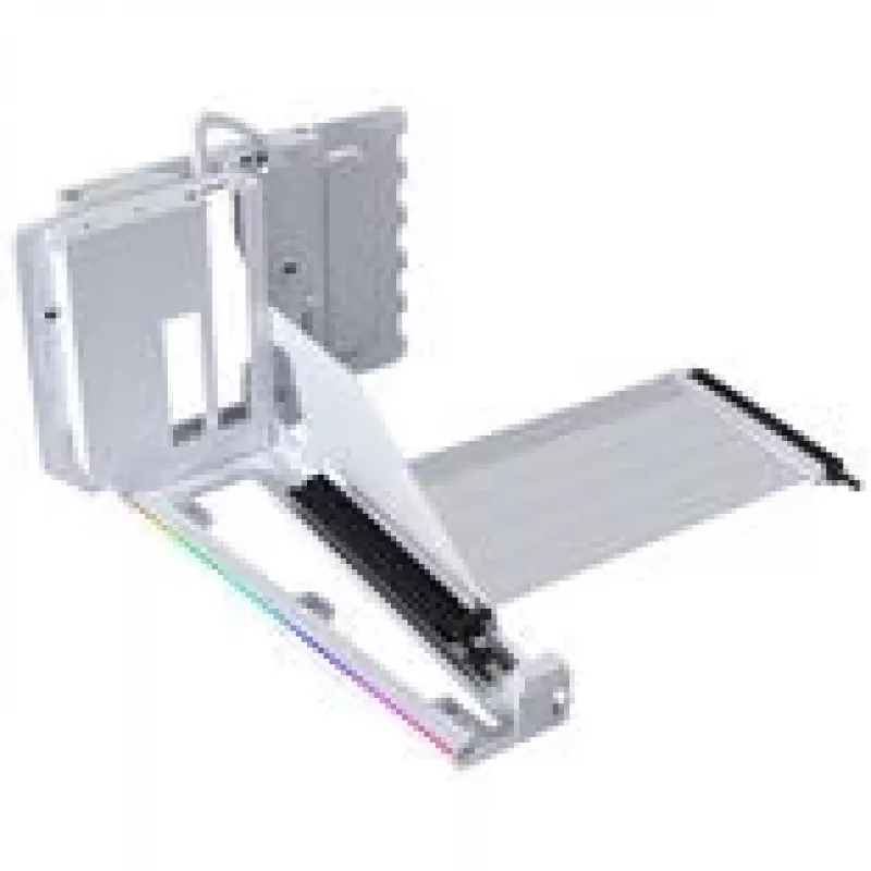 Vertikalaus GPU montavimo rinkinys Lian Li G89.VG4-5-V4W.00 su PCIe 5.0 prailginimo kabeliu, baltas