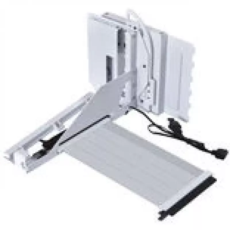 Vertikalaus GPU montavimo rinkinys Lian Li G89.VG4-5-V4W.00 su PCIe 5.0 prailginimo kabeliu, baltas