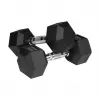 Gumuoti ketaus hanteliai HEX 2x9 kg REBEL ACTIVE