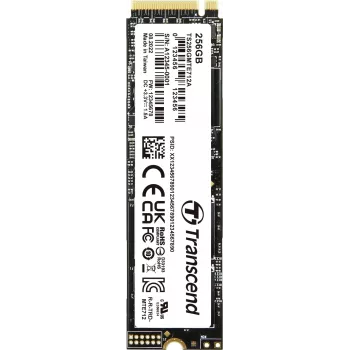 Transcend MTE712A - SSD - šifruotas - 256 GB - vidinis - M.2 2280 (dvipusis) - PCIe 4.0 x4 (NVMe) - 256 bitų AES - savaiminio šifravimo diskas (SED), TCG Opal Encryption 2.0 (TS256